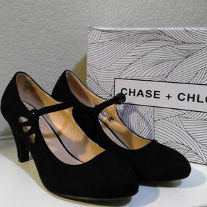 Chase + Chloe suede heels